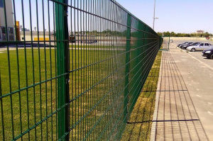 Забор из сетки сварной оцинкованной высокий